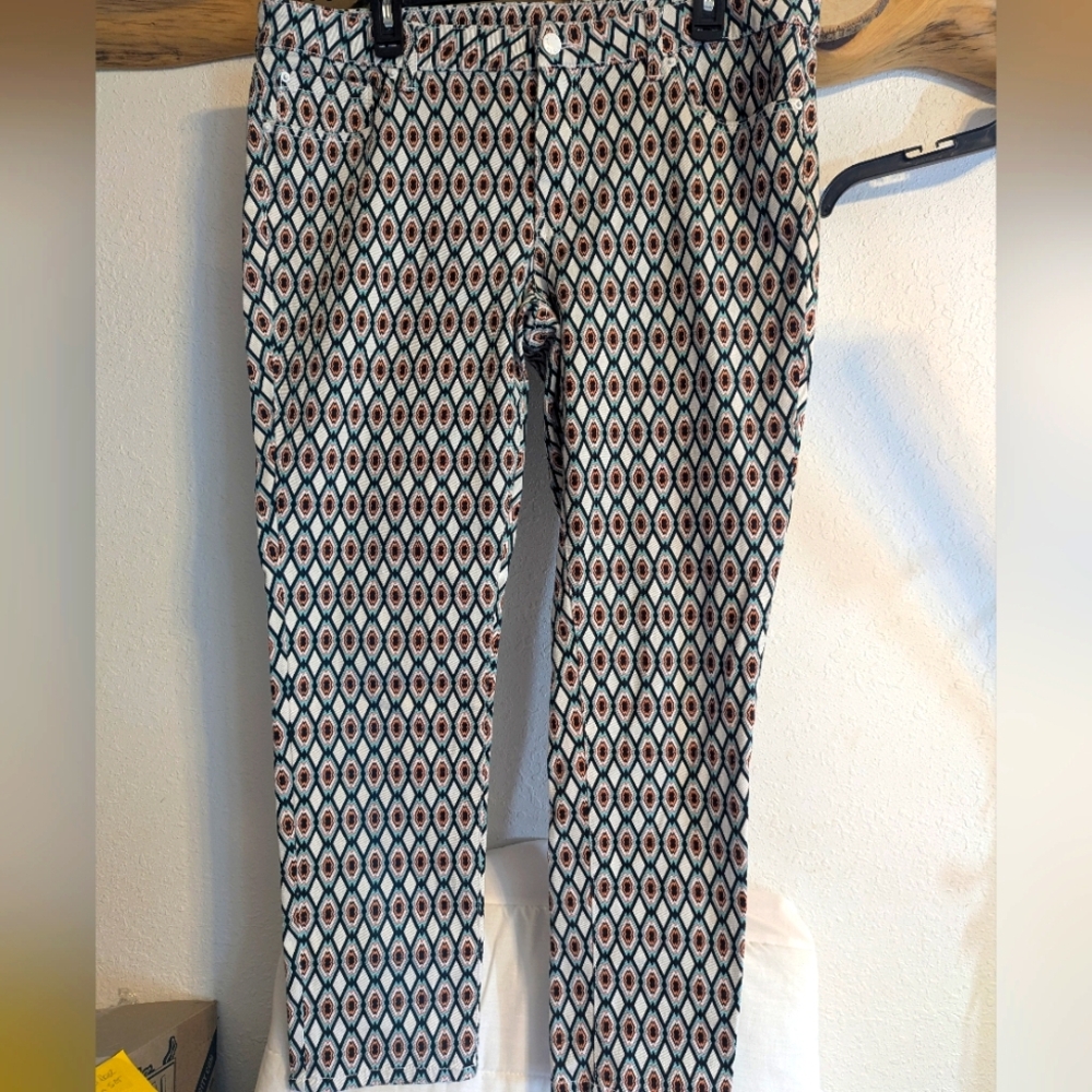 BISOU BISOU Navajo Geometric Print Jeans Size 14 - Picture 2 of 9